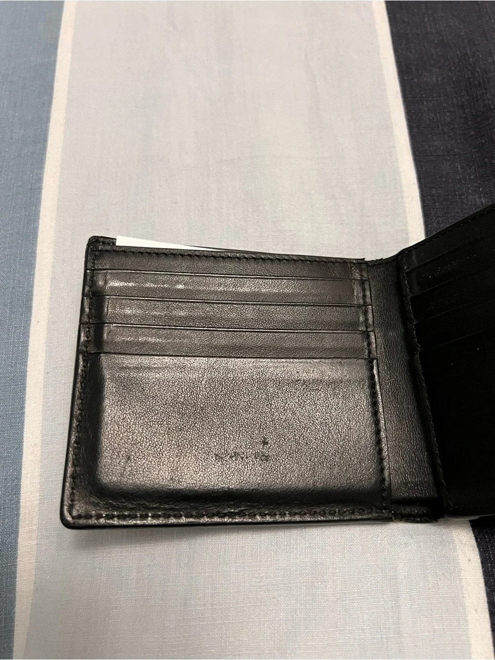 Burberry Check Compact Bi-Fold Wallet in Tan, Black and Red